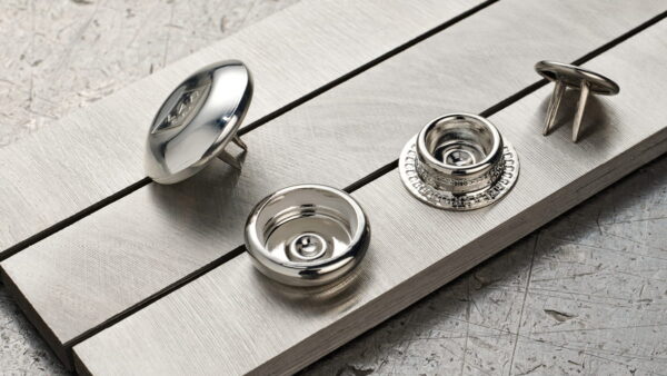 bottone automatico acciaio inox